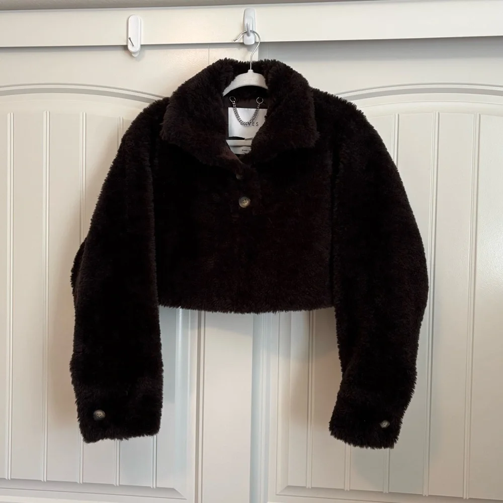 EAVES x Marianna Hewitt Mia Pullover in Chocolate Brown Size XS - Picture 2 of 8